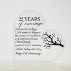 Family Tree Acrylic Plaque Keepsake