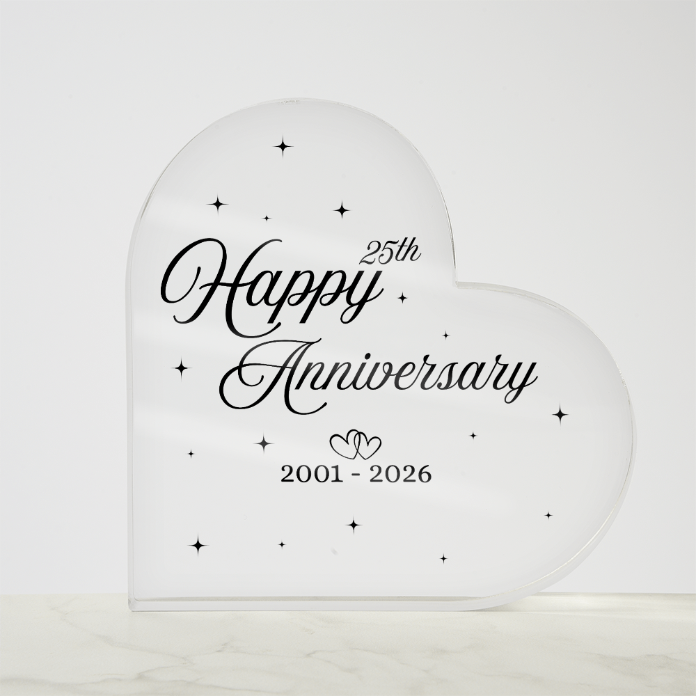 Wedding Anniversary Acrylic Plaques