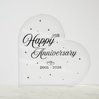 Wedding Anniversary Acrylic Plaques