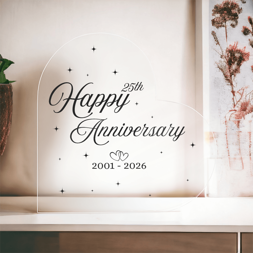 Wedding Anniversary Acrylic Plaques