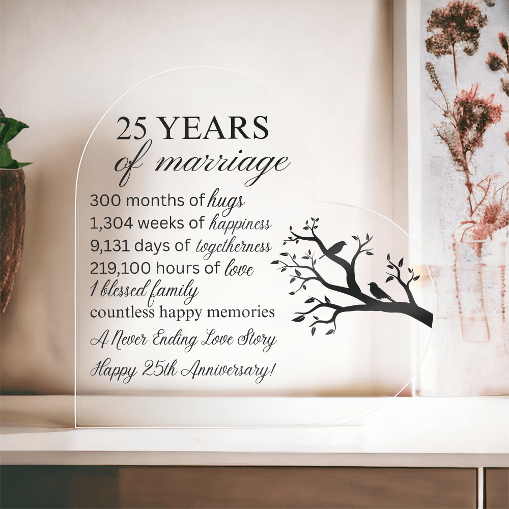 Family Tree Acrylic Plaque Keepsake