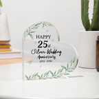 Elegant Floral Acrylic Plaque Decor