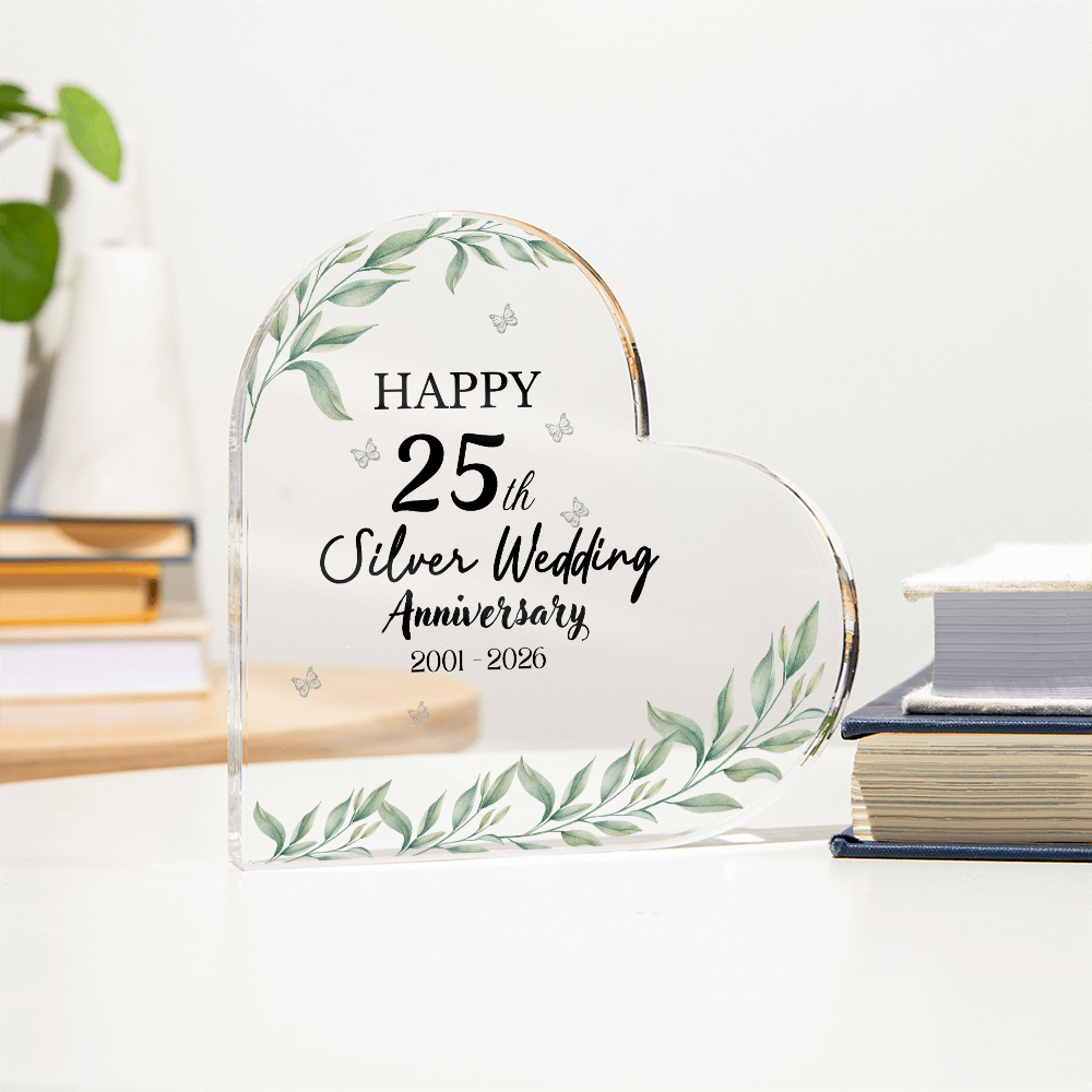 Elegant Floral Acrylic Plaque Decor