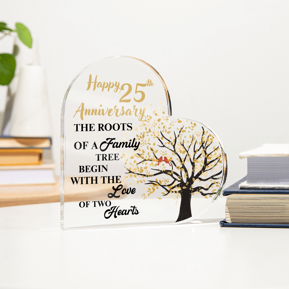 25th Anniversary Tree Acrylic Decor