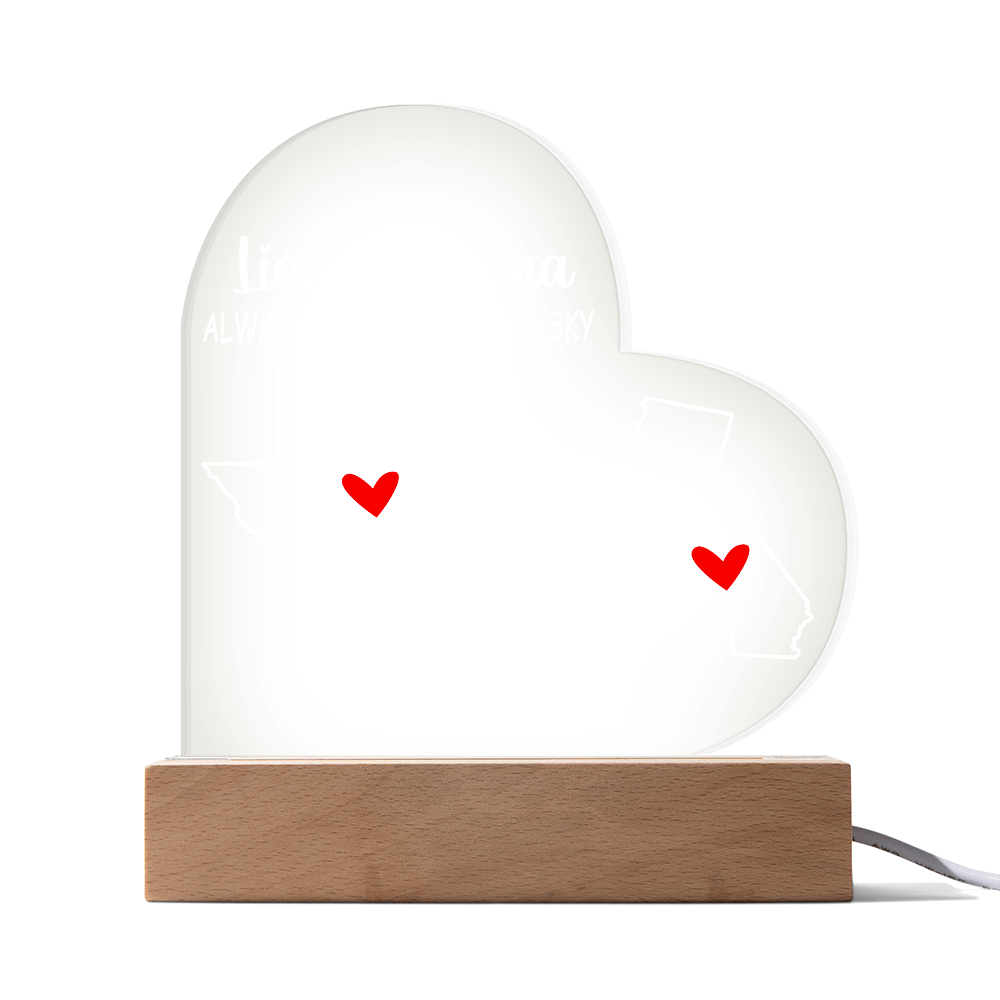 Personalized Acrylic Heart Plaque Gift