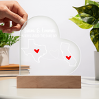 Personalized Acrylic Heart Plaque Gift