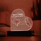 Personalized Acrylic Heart Plaque Gift