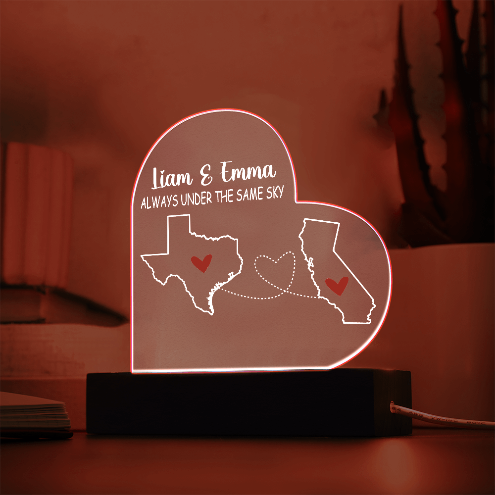 Personalized Acrylic Heart Plaque Gift