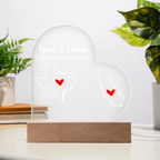Personalized Acrylic Heart Plaque Gift