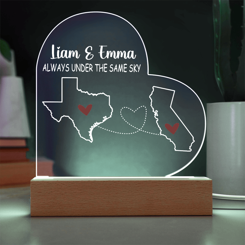 Personalized Acrylic Heart Plaque Gift