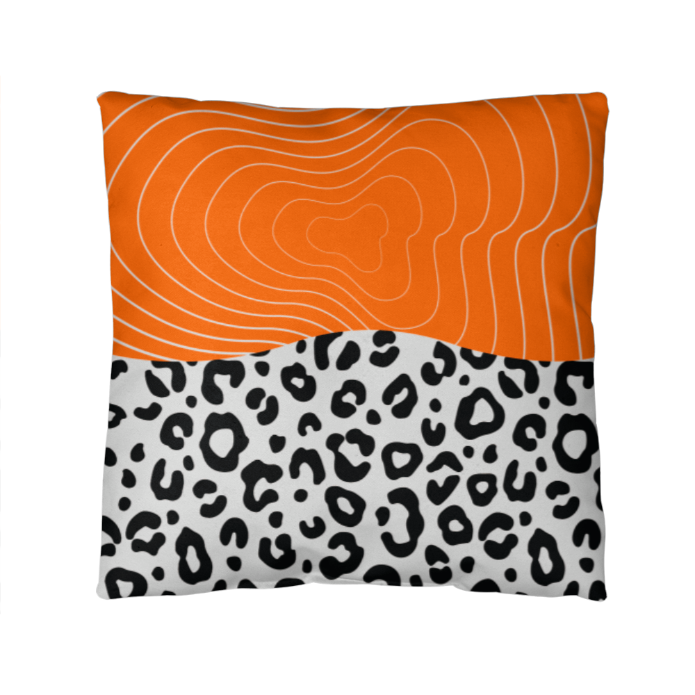 Leopard Print Pillow Cover & Insert