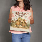 Turtle Love Decorative Pillow Cover