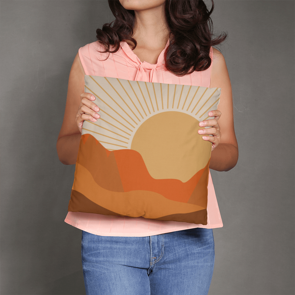 Desert Sunset Pillow Cover for Home