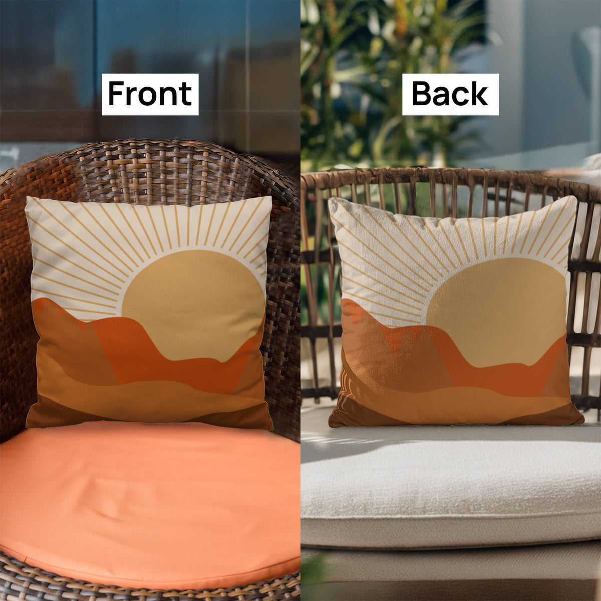 Desert Sunset Pillow Cover for Home