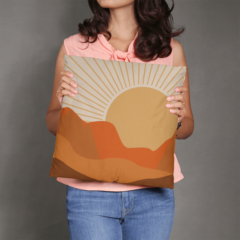 Desert Sunset Pillow Cover for Home