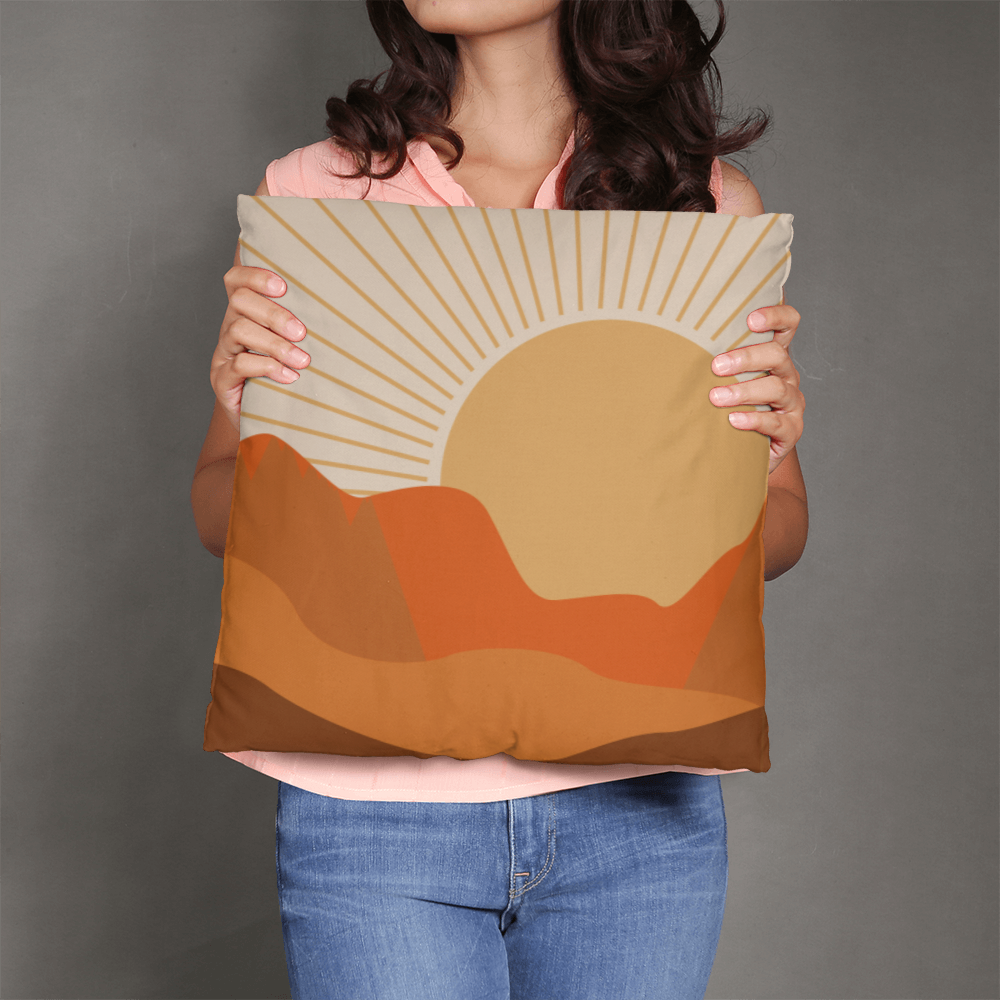 Desert Sunset Pillow Cover for Home