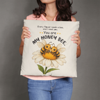 Honey Bee Couple Decorative Pillows