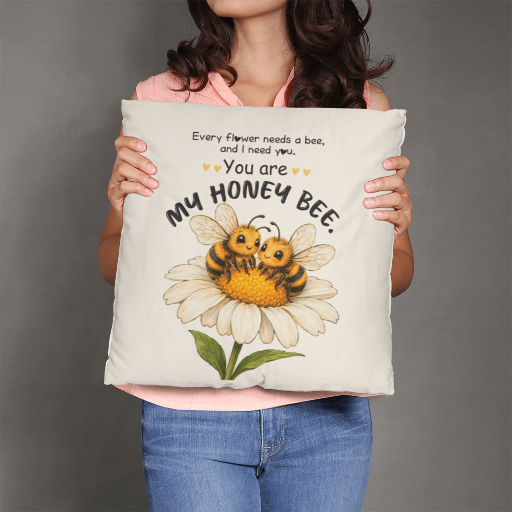 Honey Bee Couple Decorative Pillows