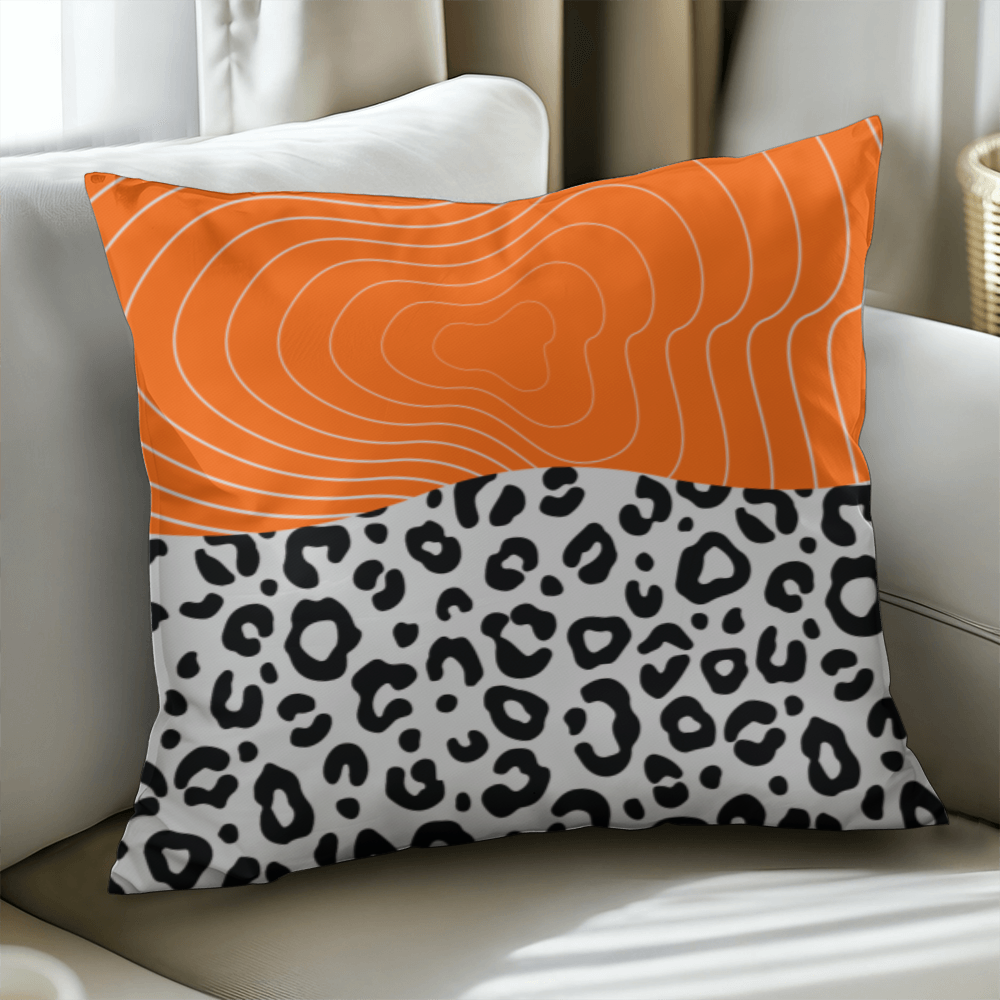 Leopard Print Pillow Cover & Insert