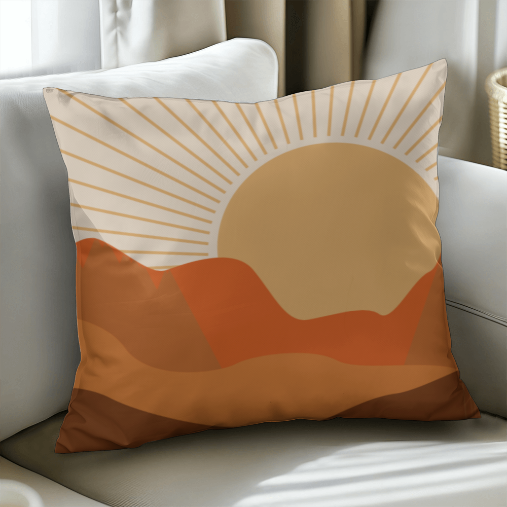 Desert Sunset Pillow Cover for Home