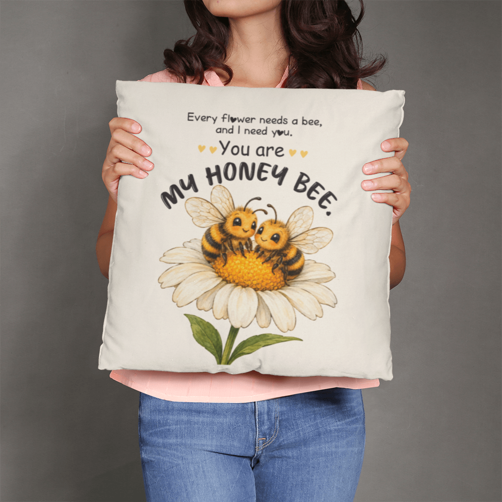 Honey Bee Couple Decorative Pillows