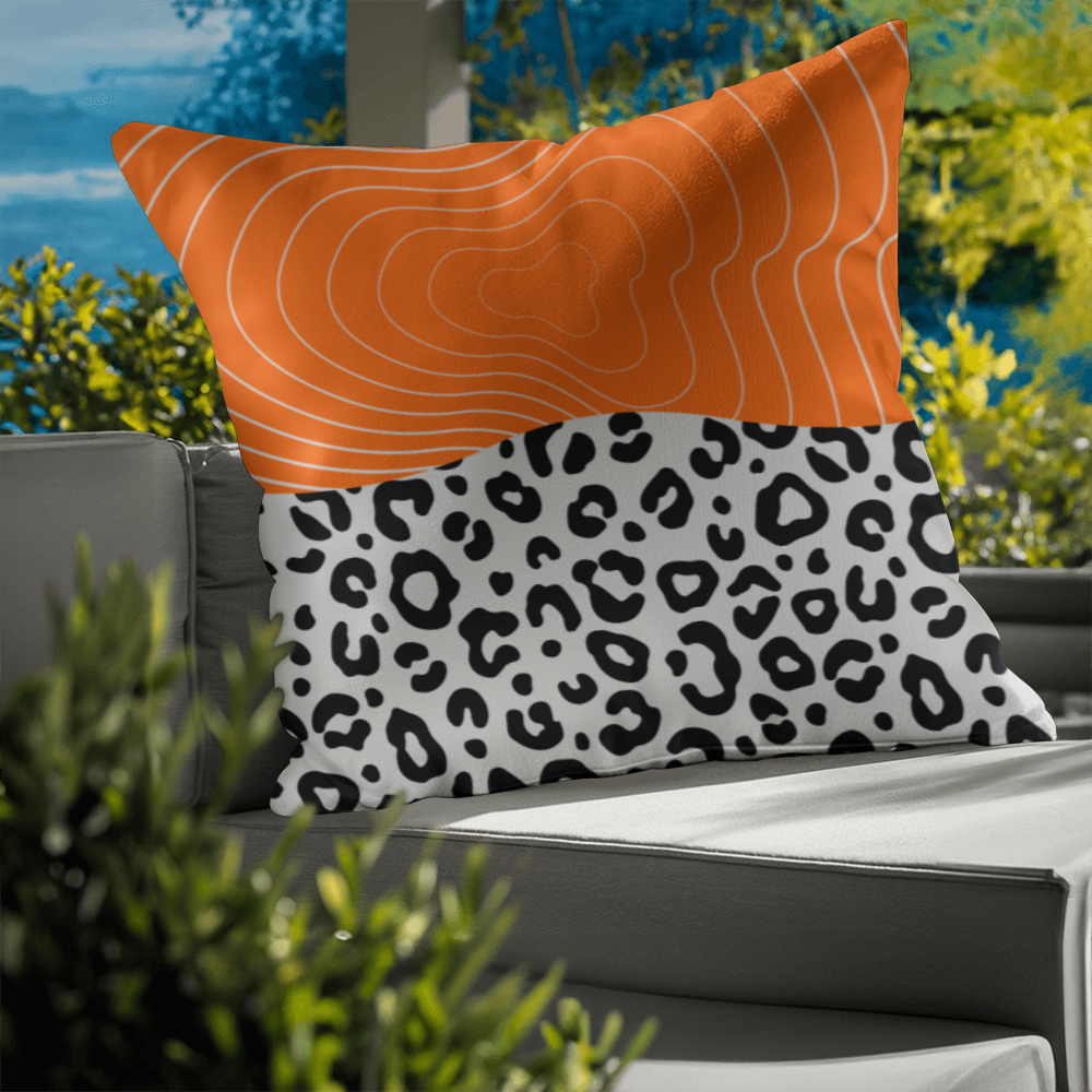 Leopard Print Pillow Cover & Insert