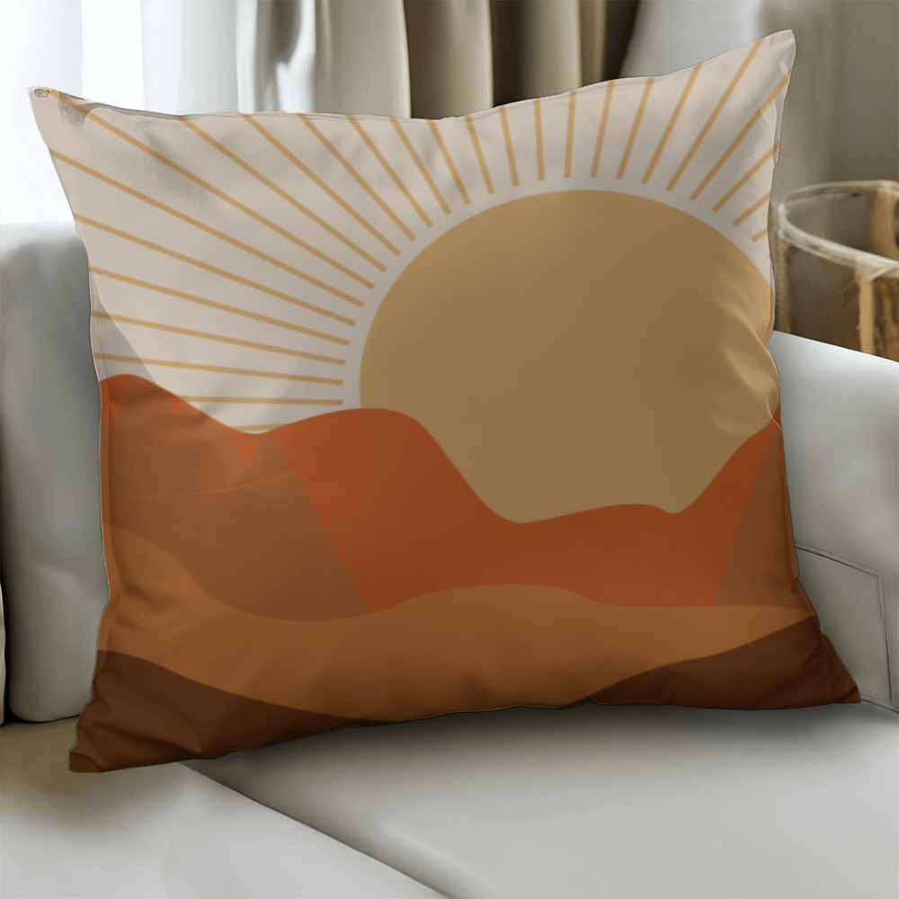 Desert Sunset Pillow Cover for Home