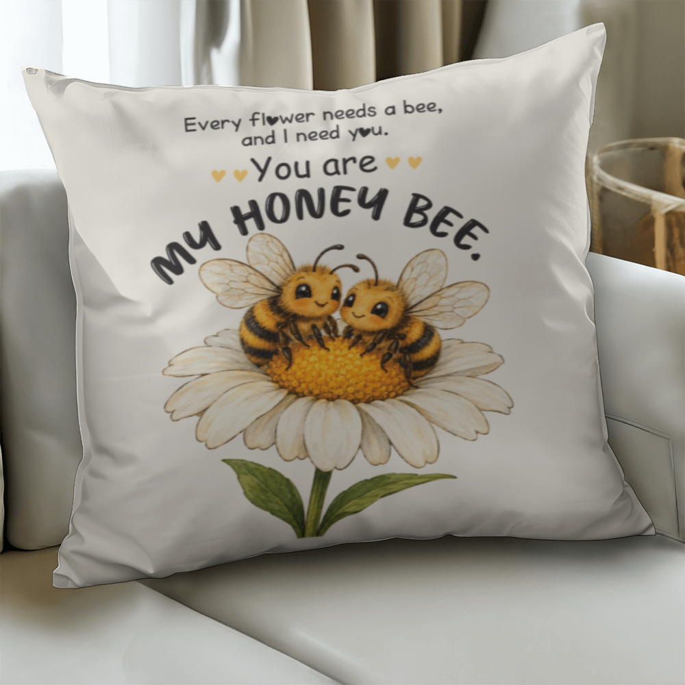 Honey Bee Couple Decorative Pillows