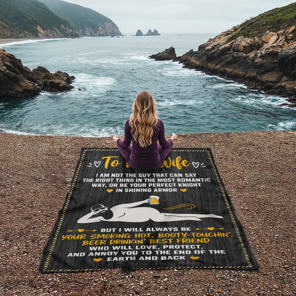 Romantic Husband Wife Throw Blanket