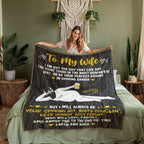 Romantic Husband Wife Throw Blanket