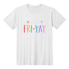 Happy Fri-Yay Colorful Graphic Tee