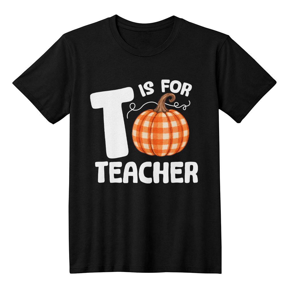 Pumpkin Teacher Autumn T-Shirt