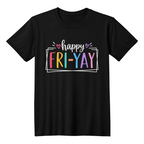 Happy Fri-Yay Colorful Graphic Tee