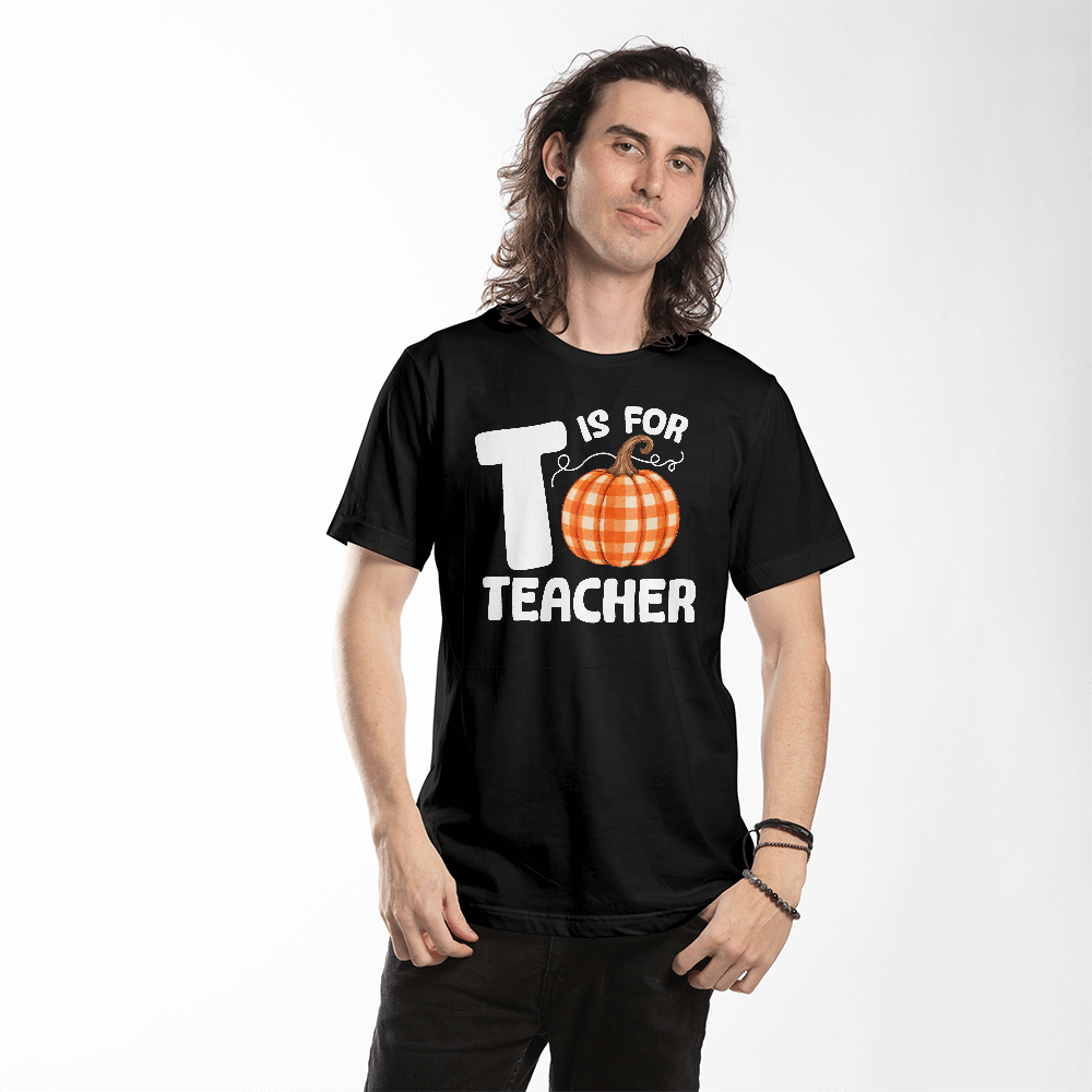 Pumpkin Teacher Autumn T-Shirt