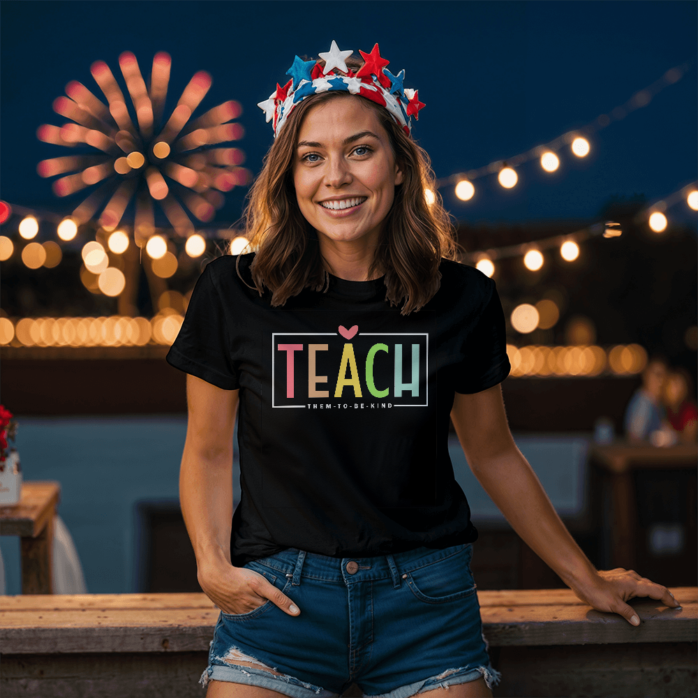 Teach Kindness Teacher Graphic Tee
