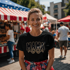 Leopard Mama Bow Graphic Shirt Gift