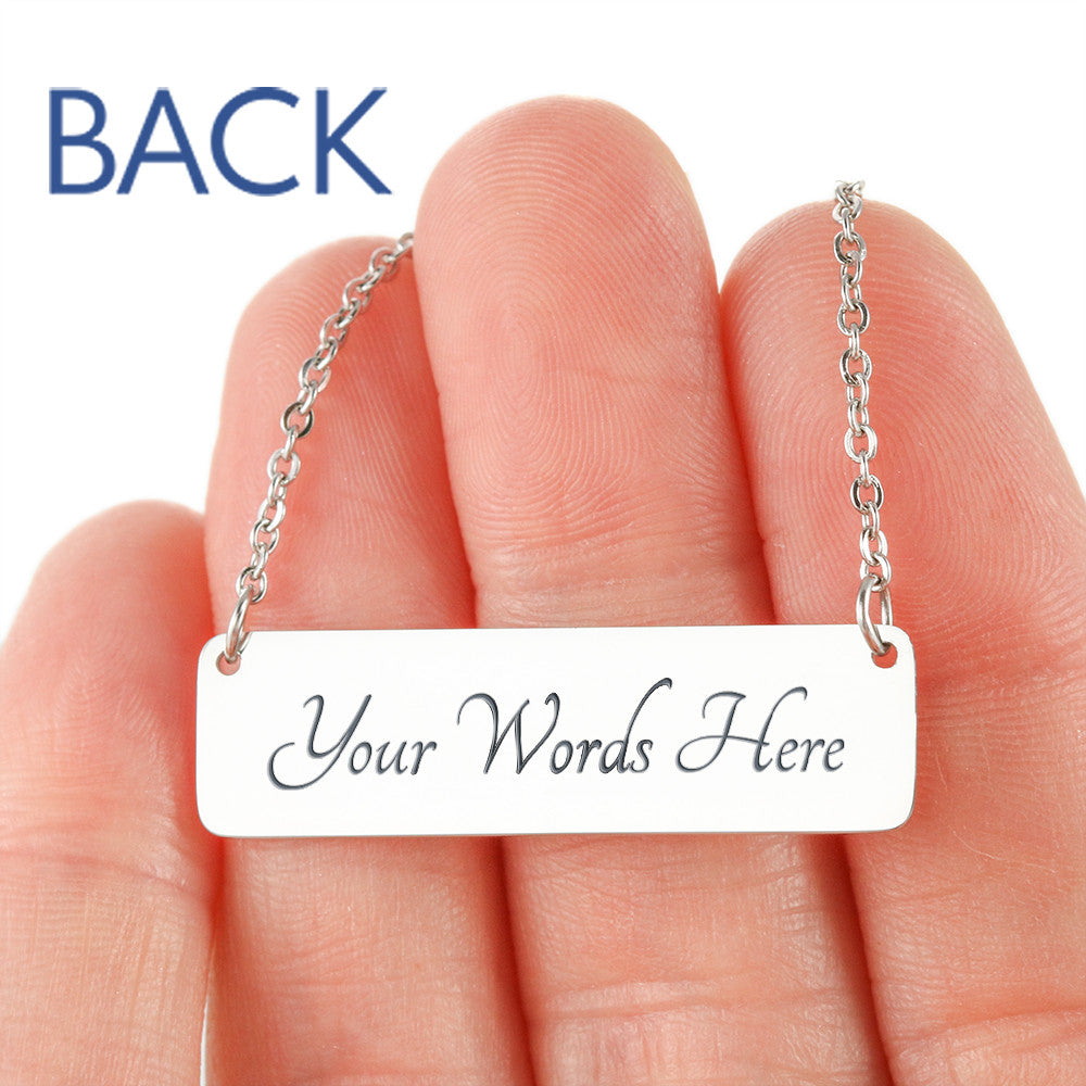 Horizontal Bar Necklace Gift