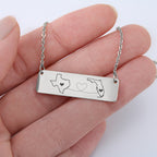 Horizontal Bar Necklace Gift