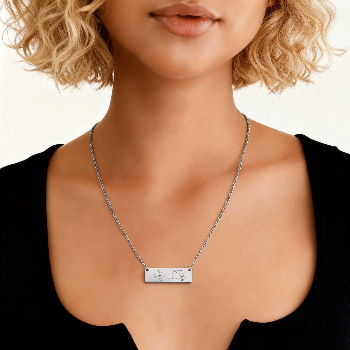 Horizontal Bar Necklace Gift