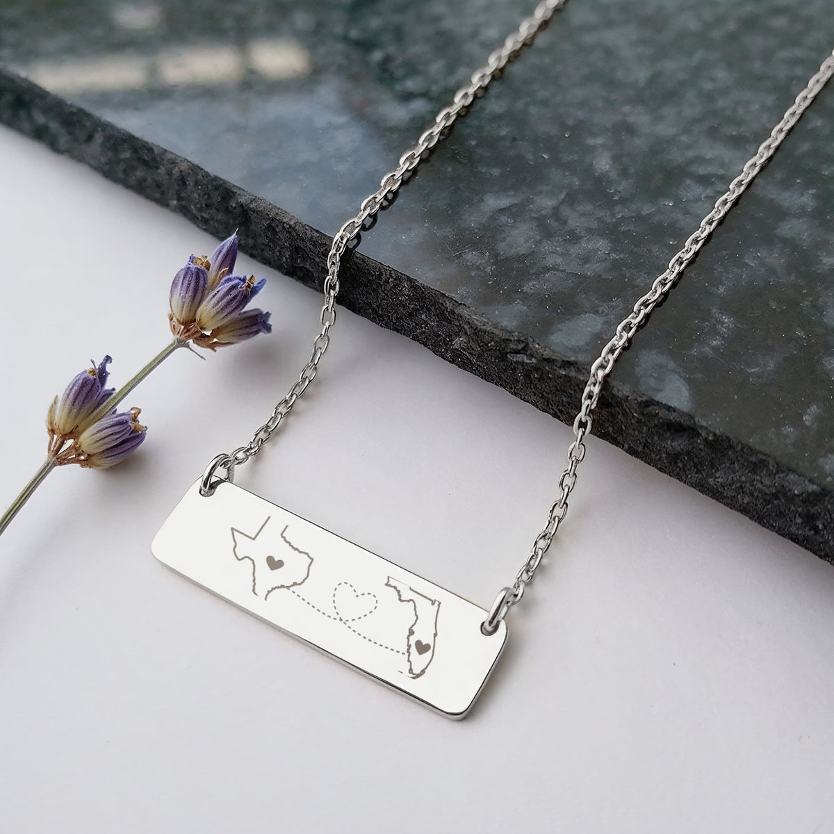 Horizontal Bar Necklace Gift
