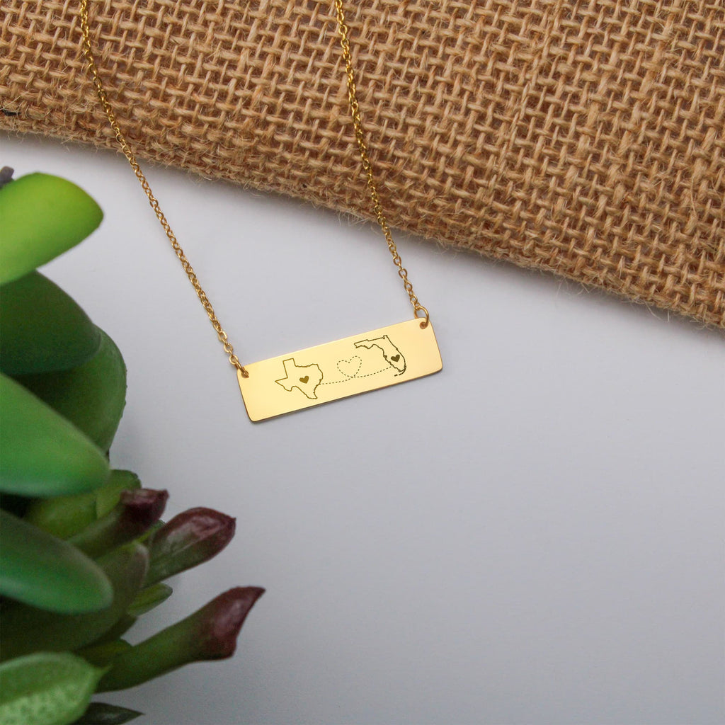 Horizontal Bar Necklace Gift