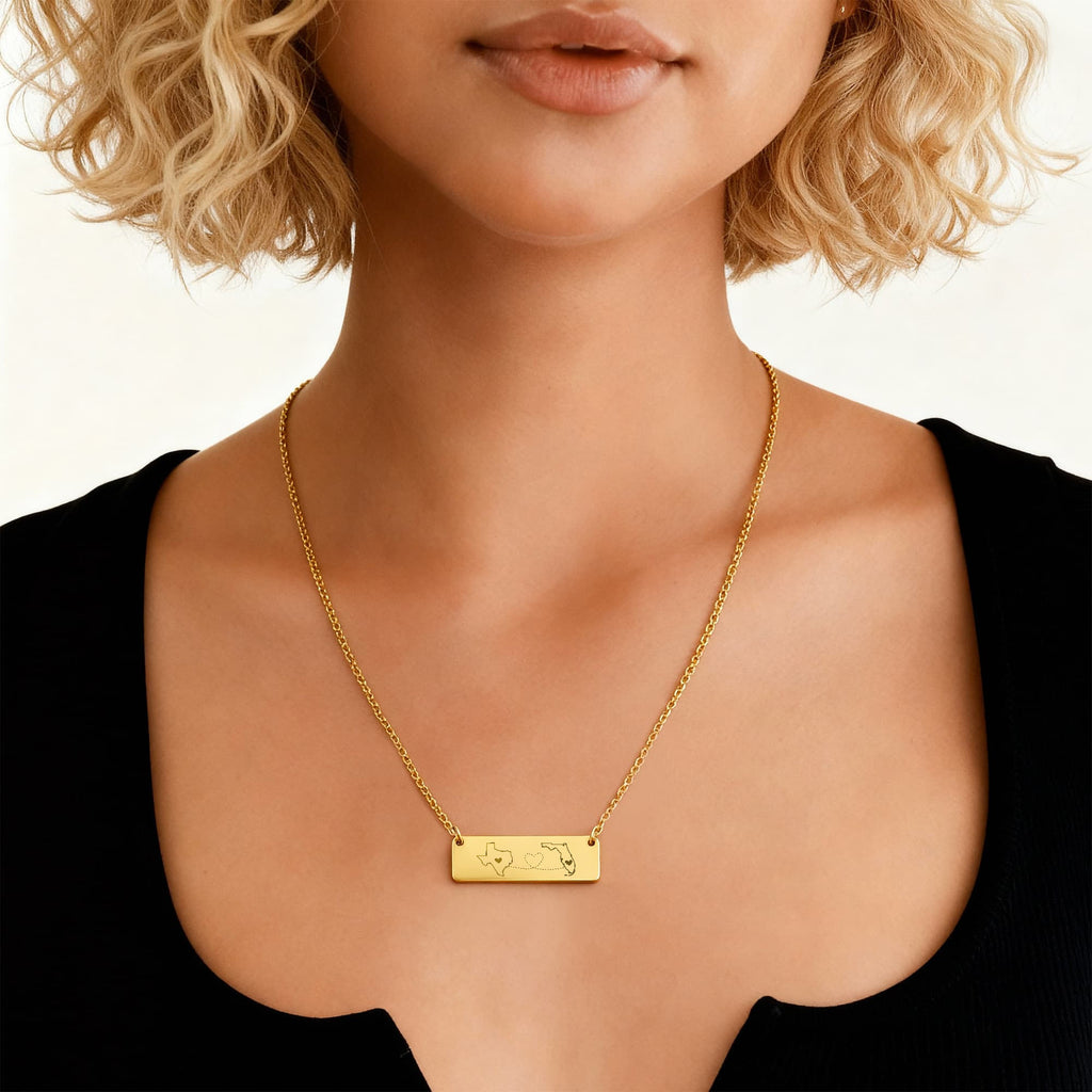 Horizontal Bar Necklace Gift