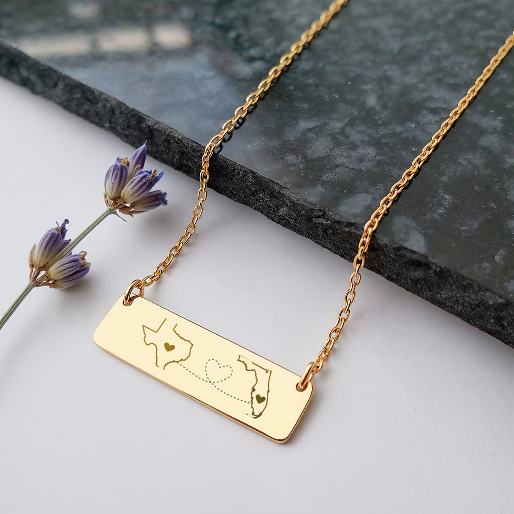 Horizontal Bar Necklace Gift