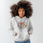 Floral Mama Hoodie, Mom Gift