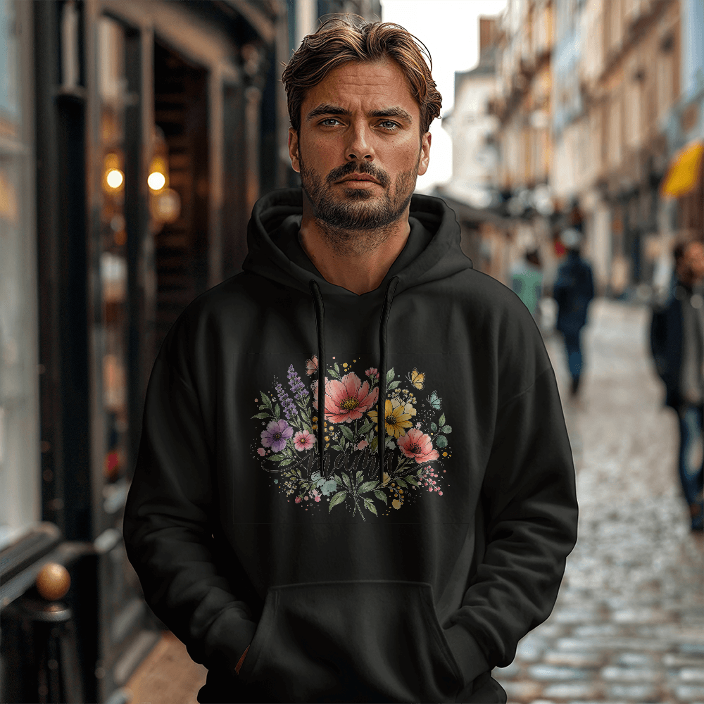 Floral Mama Hoodie, Mom Gift