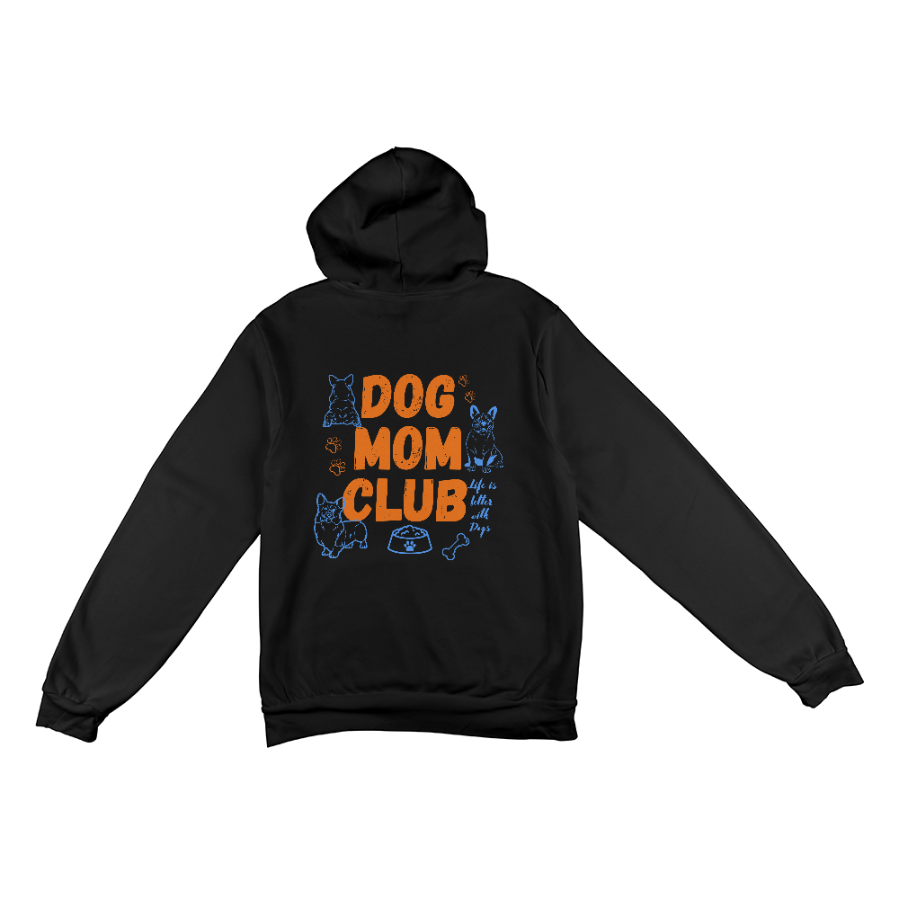 Dog Mom Club Hoodie for Dog Lovers