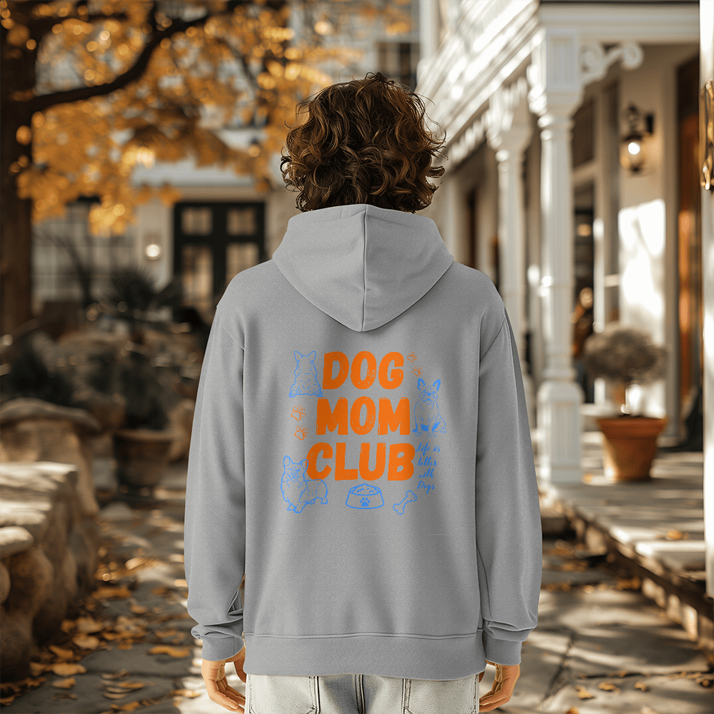 Dog Mom Club Hoodie for Dog Lovers