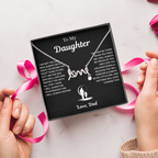 Dad to Daughter Love Necklace Gifts