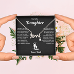Dad to Daughter Love Necklace Gifts