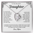 Mom to Daughter Love Necklace